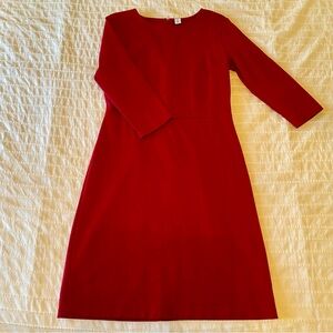 Old Navy Cranberry Red 3/4 Sleeve Dress size medium tall